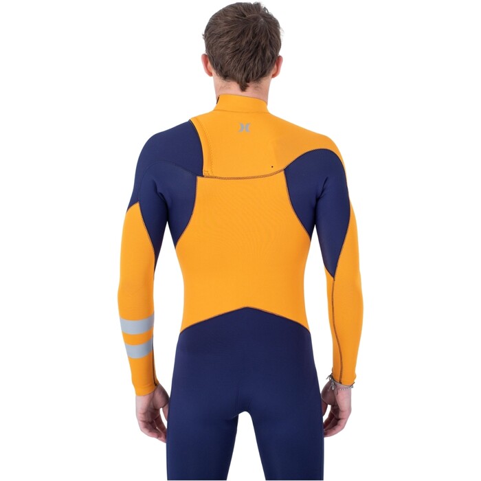 2024 Hurley Mens Advant 3/2mm Chest Zip Wetsuit MFS0013302 - Flag Blue